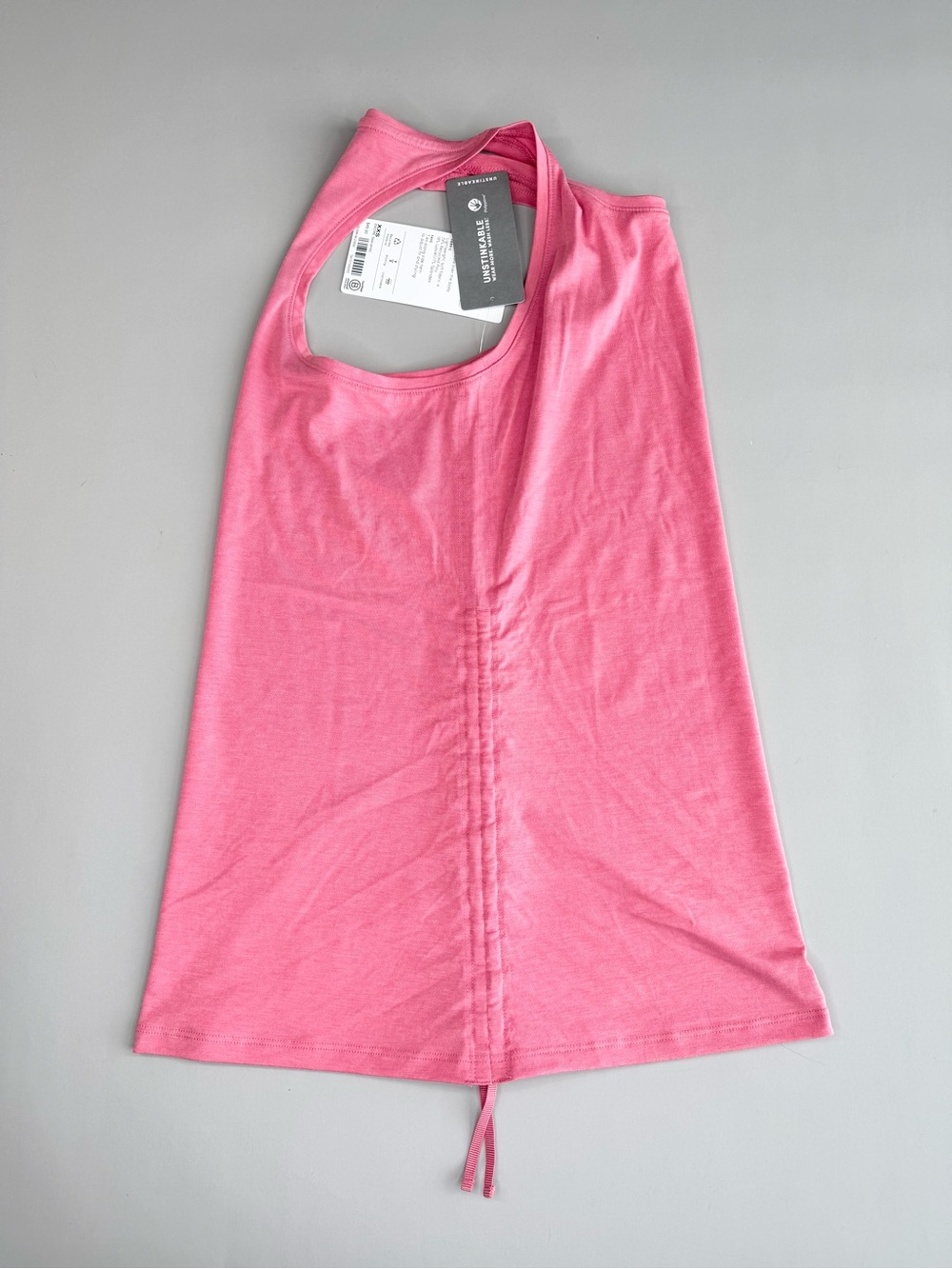 ATHLETA‎ Encore Tank Racerback XXS Pink Ruched Drawstring Active - Picture 10 of 13